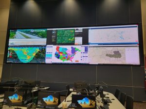 The big display in the EOC. [Paul, KM4PT]